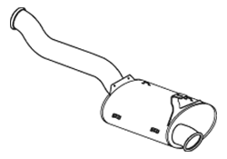 Silenciador posterior DINEX 21450