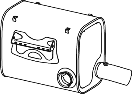 Silenciador central/posterior DINEX 28460