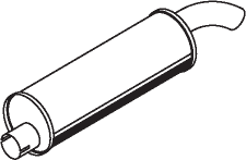 Silenciador central/posterior DINEX 44315