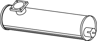 Silenciador central/posterior DINEX 44361