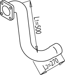Tubo de escape DINEX 49169