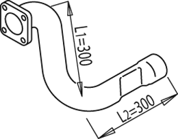 Tubo de escape DINEX 49171