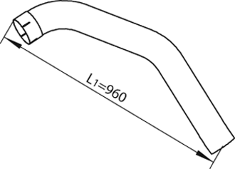 Tubo de escape DINEX 49237