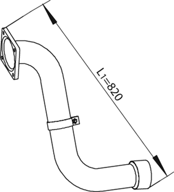 Tubo de escape DINEX 49239