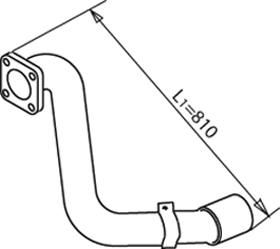 Tubo de escape DINEX 49280