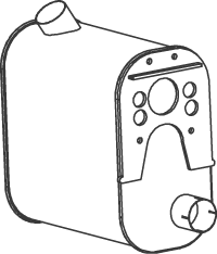 silenciador del medio DINEX 49386