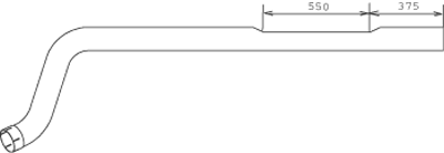Tubo de escape DINEX 49730