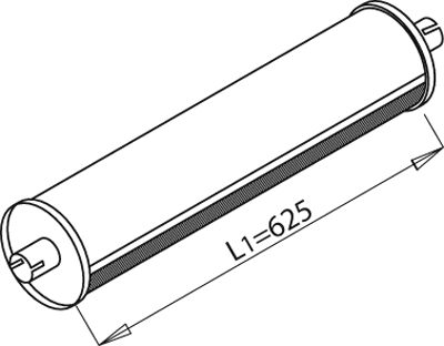 Silenciador central/posterior Mercedes-Benz T2/L Van · Mercedes-Benz T2/L Platform/Chassis · Mercedes-Benz T2/L Municipal Vehicle