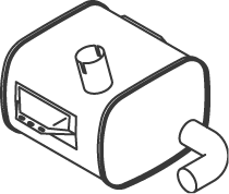 silenciador del medio DINEX 50468