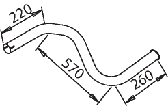 Tubo de escape DINEX 50641