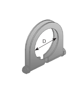 Pieza de fijación, sistema de escape DINEX 50927