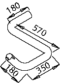 Tubo de escape DINEX 51147