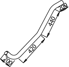 Tubo de escape DINEX 51178