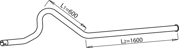 Tubo de escape DINEX 52628