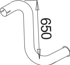 Tubo de escape DINEX 52649