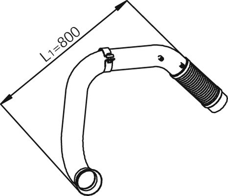 Tubo de escape DINEX 53104