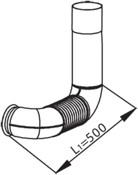 Tubo de escape DINEX 53120