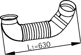 Tubo de escape DINEX 53133