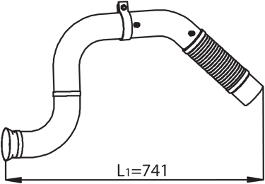 Tubo de escape DINEX 53138