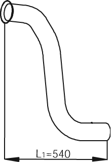 Tubo de escape DINEX 53146