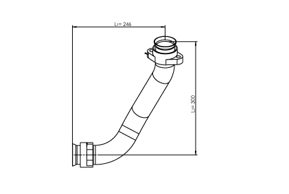 Tubo de escape DINEX 53175