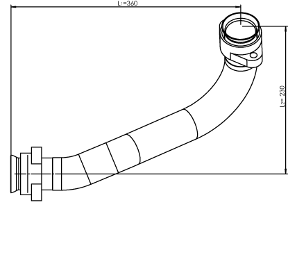 Tubo de escape DINEX 53176