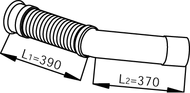 Tubo de escape DINEX 53252