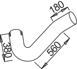 Tubo de escape DINEX 53790