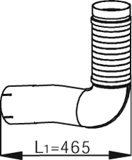 Tubo de escape DINEX 54110