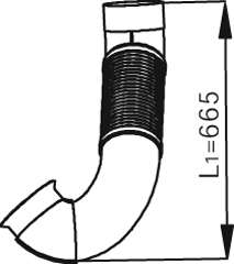 Tubo de escape DINEX 54195