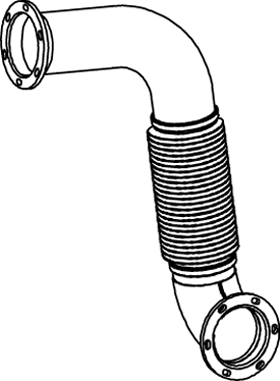 Tubo de escape DINEX 54212