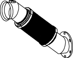 Tubo de escape DINEX 54280