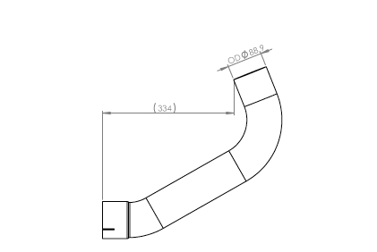 Tubo de escape DINEX 54505