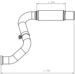 Tubo de escape DINEX 56169