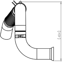Tubo de escape DINEX 56171