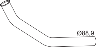 Tubo de escape DINEX 64136
