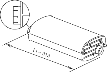 Silenciador central/posterior DINEX 64376