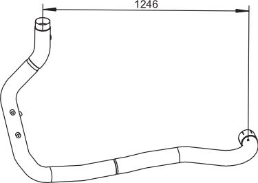 Tubo de escape DINEX 64521