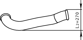 Tubo de escape DINEX 64531