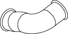 Tubo de escape DINEX 66129