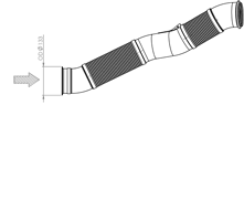 Tubo de escape DINEX 67200