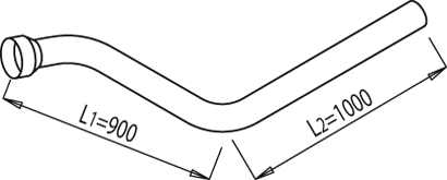 Tubo de escape DINEX 68155