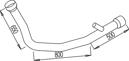Tubo de escape DINEX 68198