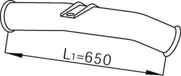 Tubo de escape DINEX 68256