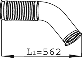 Tubo de escape DINEX 68279