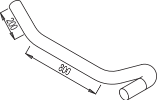 Tubo de escape DINEX 68635
