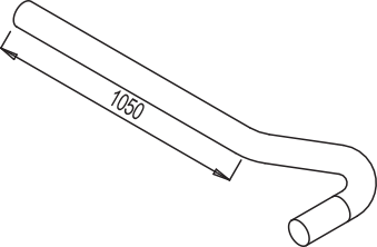 Tubo de escape DINEX 68636