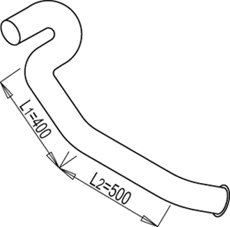 Tubo de escape DINEX 68653