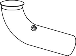 Tubo de escape DINEX 68668