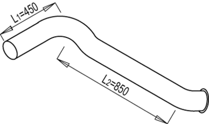 Tubo de escape DINEX 68689